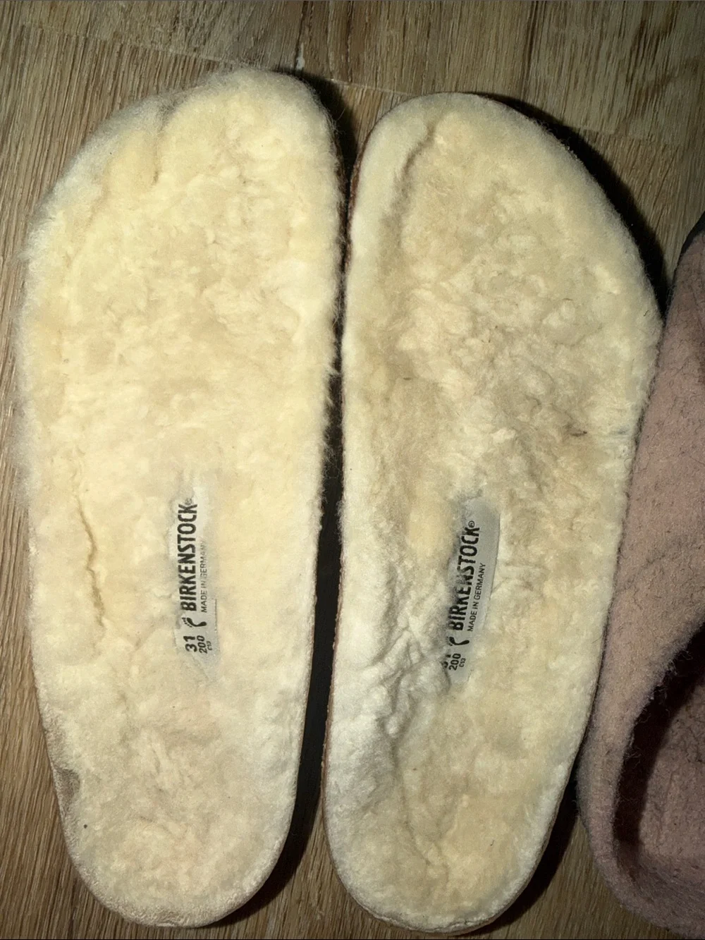 Birkenstock Blush pink Wool Slip-On slipper clog